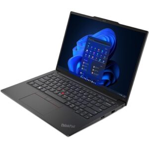 Lenovo ThinkPad laptop with Windows 11 display and keyboard.